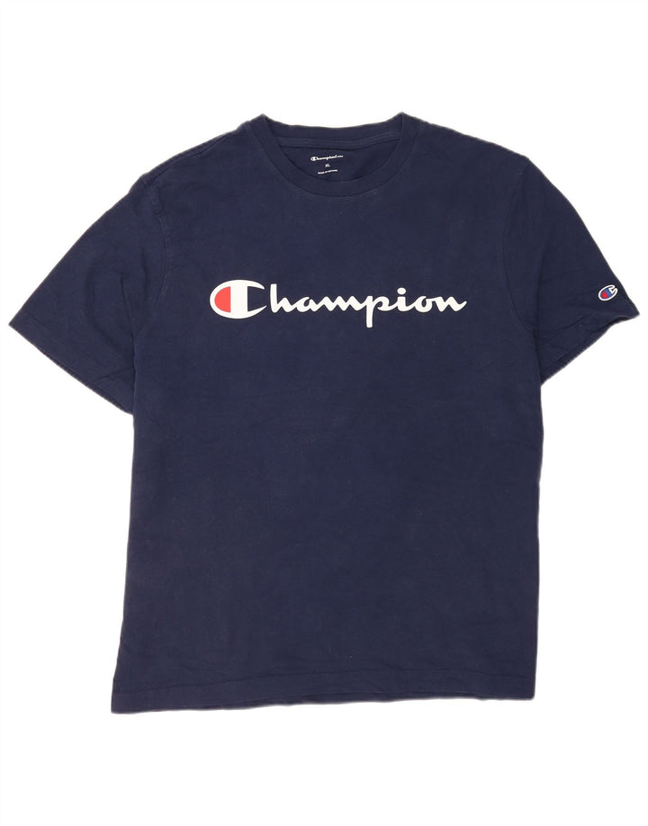 Tricou grafic pentru bărbați Champion Top XL Bleumarin