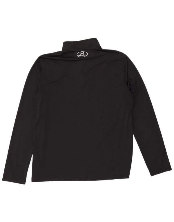 Pulover pentru bărbați Under Armour Heat Gear, cu fermoar, cu gât, mare, negru