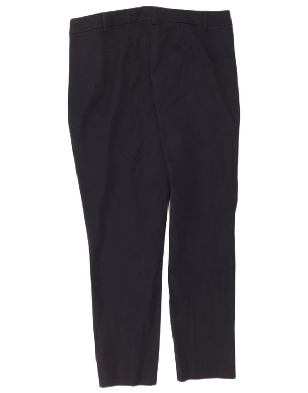 Pantaloni tăiați pentru femei Marks & Spencer UK 14 Large W34 L26 Bleumarin