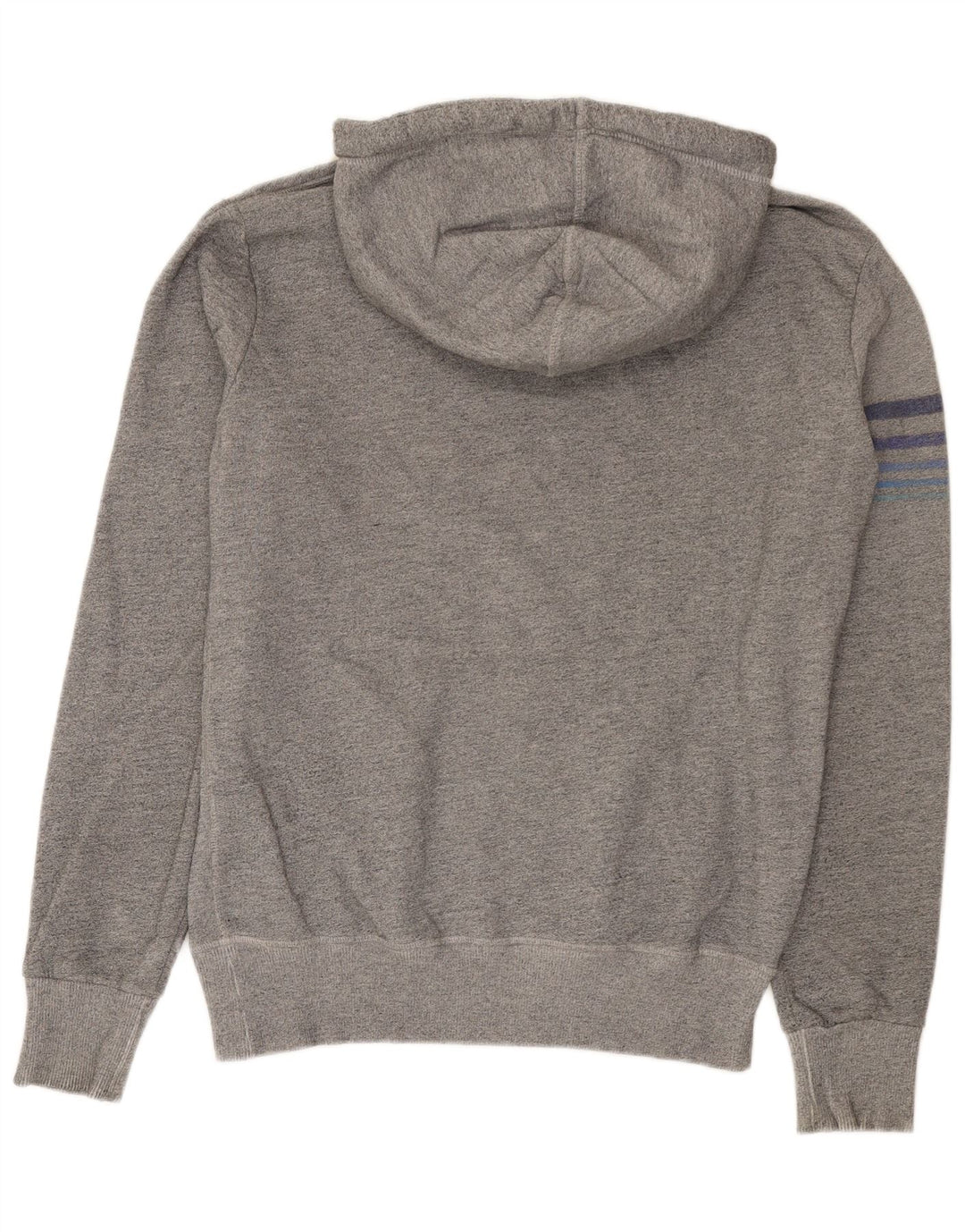 Pulover cu glugă grafic Superdry pentru bărbați, bumbac cu pete, gri mediu