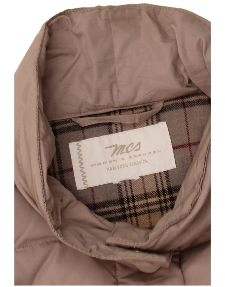 MARLBORO CLASSICS Jachetă căptușită pentru femei UK 16 Large Bej
