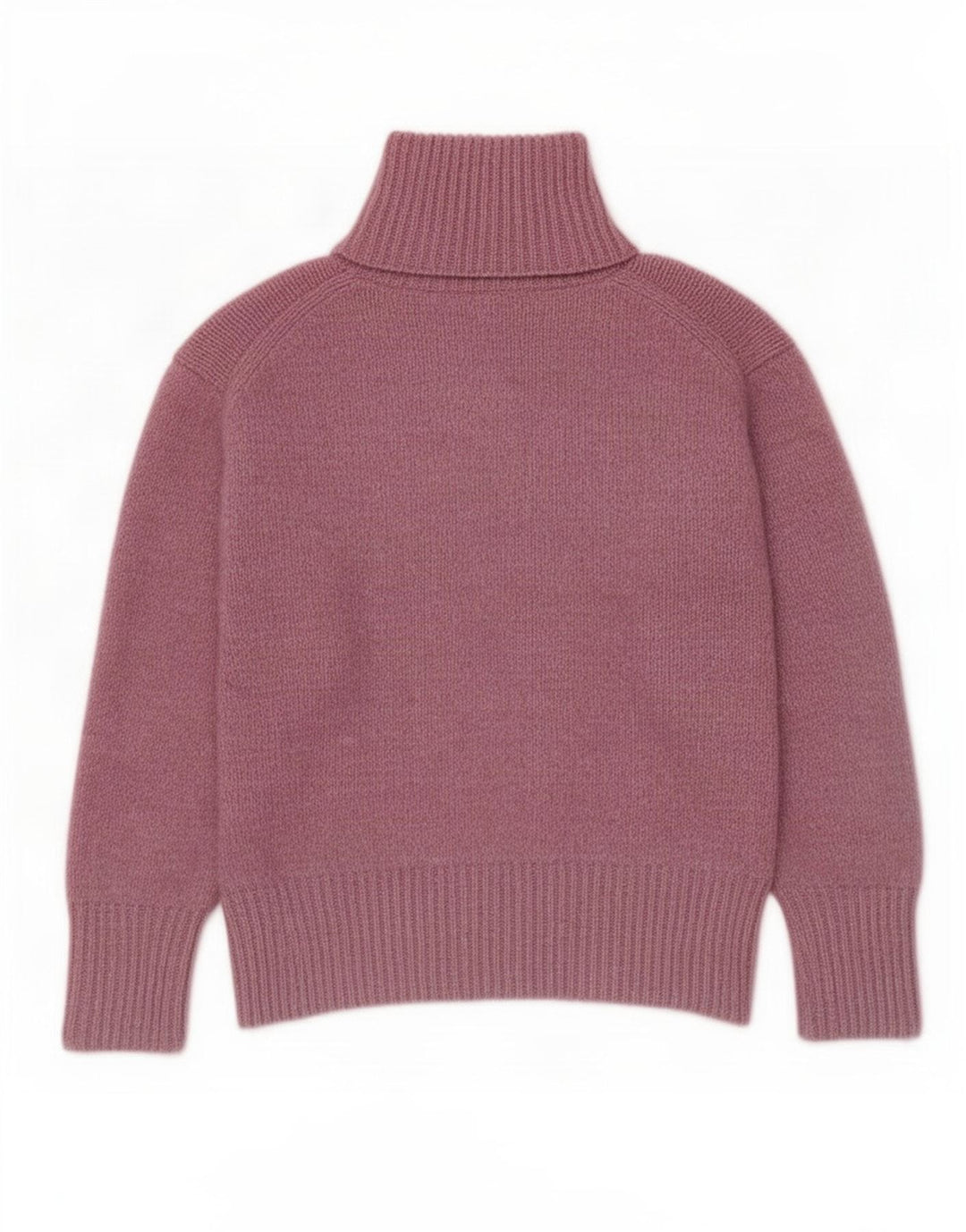 Pulover supradimensionat pentru femei Zara, cu gât rulat, UK 14, poliester roz mediu
