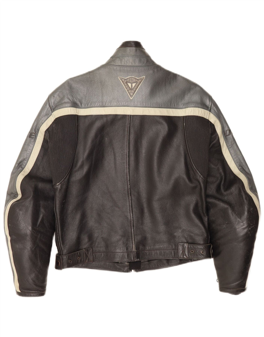 Jachetă din piele pentru bărbați Dainese Racer EU 46 2XS Negru Colorblock
