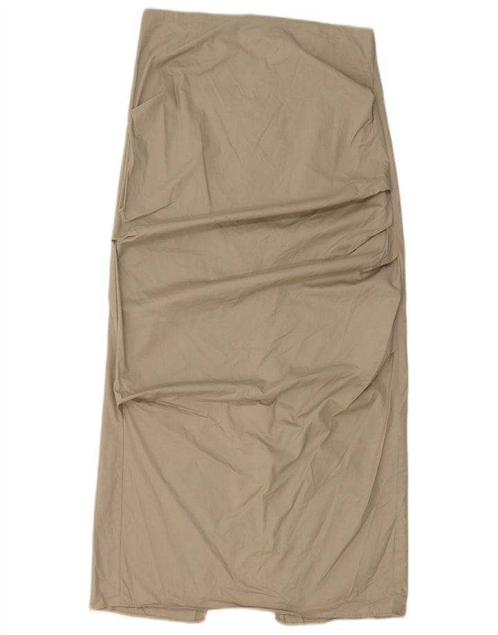 Fusta Maxi Femei Zara Medium W28 Verde Bumbac