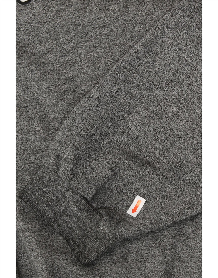 CHAMPION Mens Graphic Sweatshirt Jumper Large Grey Cotton
