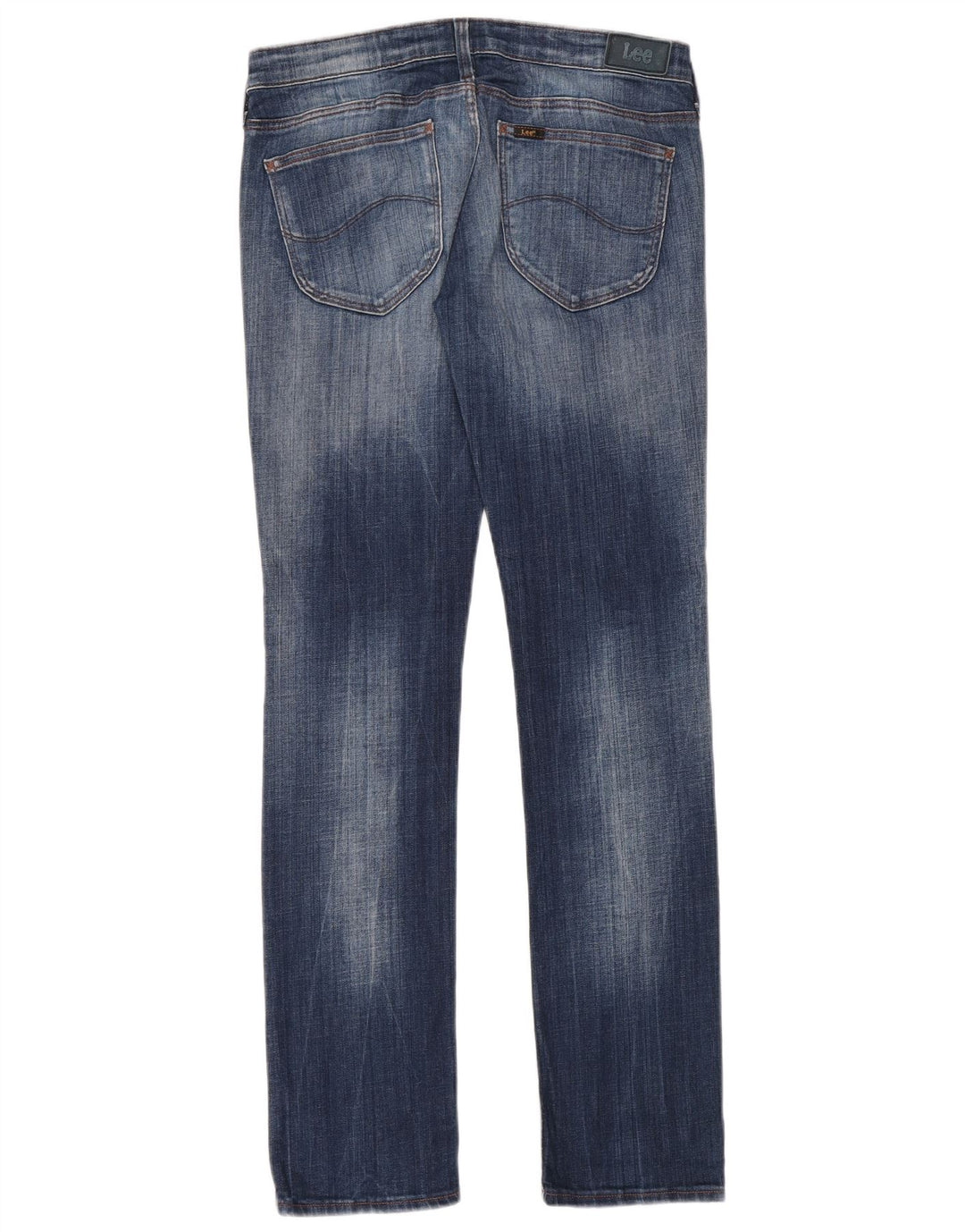Blugi subțiri cu talie joasă Lee pentru femei W31 L33 bumbac albastru