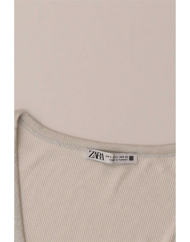 Vestă pentru femei Zara UK 8 Small Silver