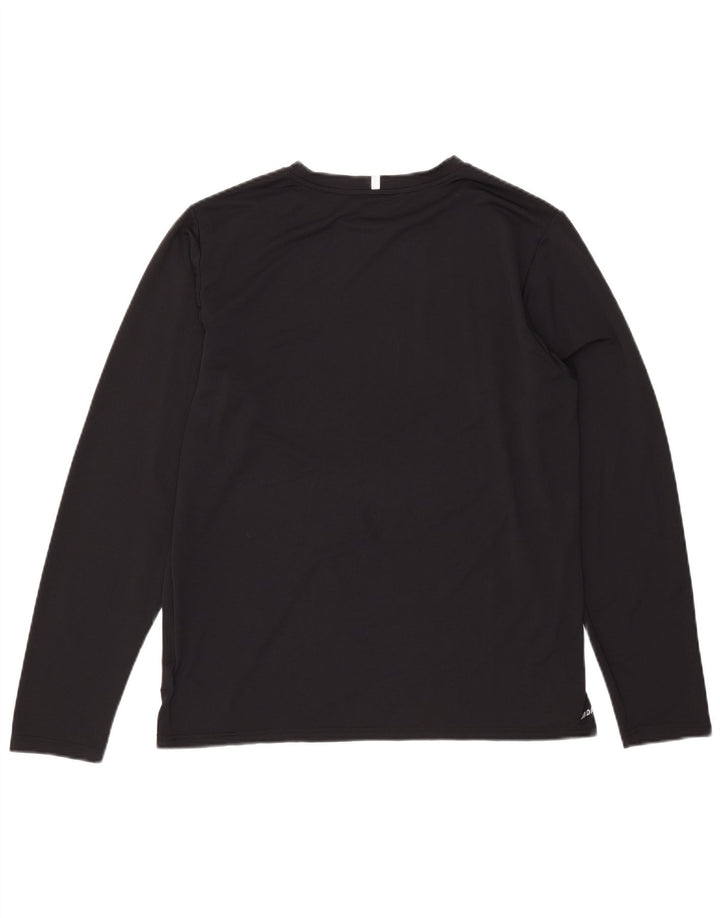Top pentru bărbați New Balance cu mânecă lungă, mare, negru, poliester