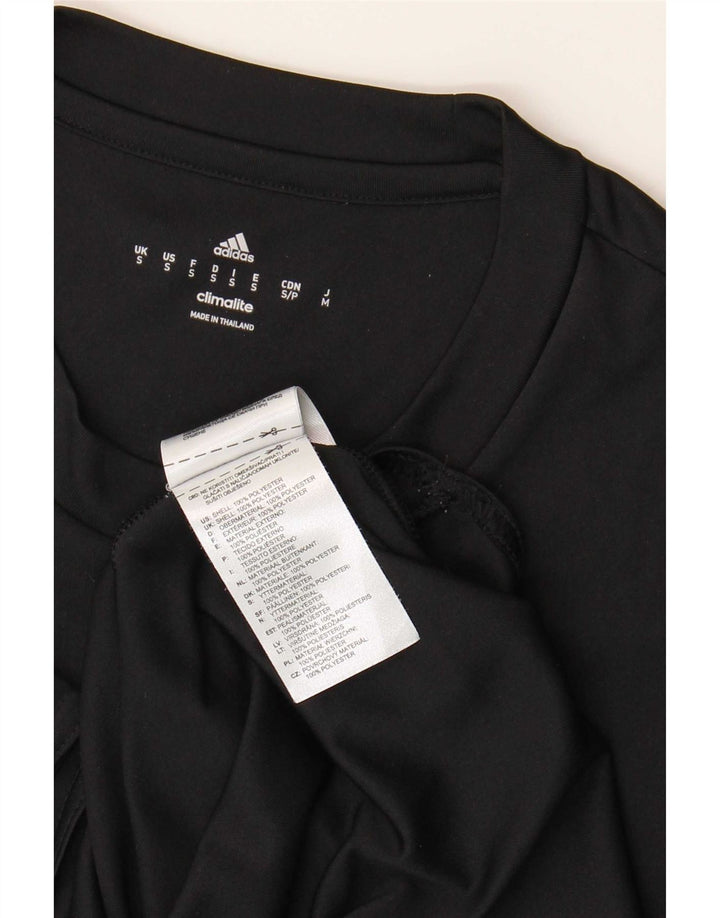 Tricou Adidas Climalite pentru bărbați Top mic poliester negru