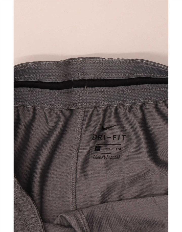 Pantaloni scurți sport Nike Dri Fit Graphic pentru bărbați, 2XL, poliester gri