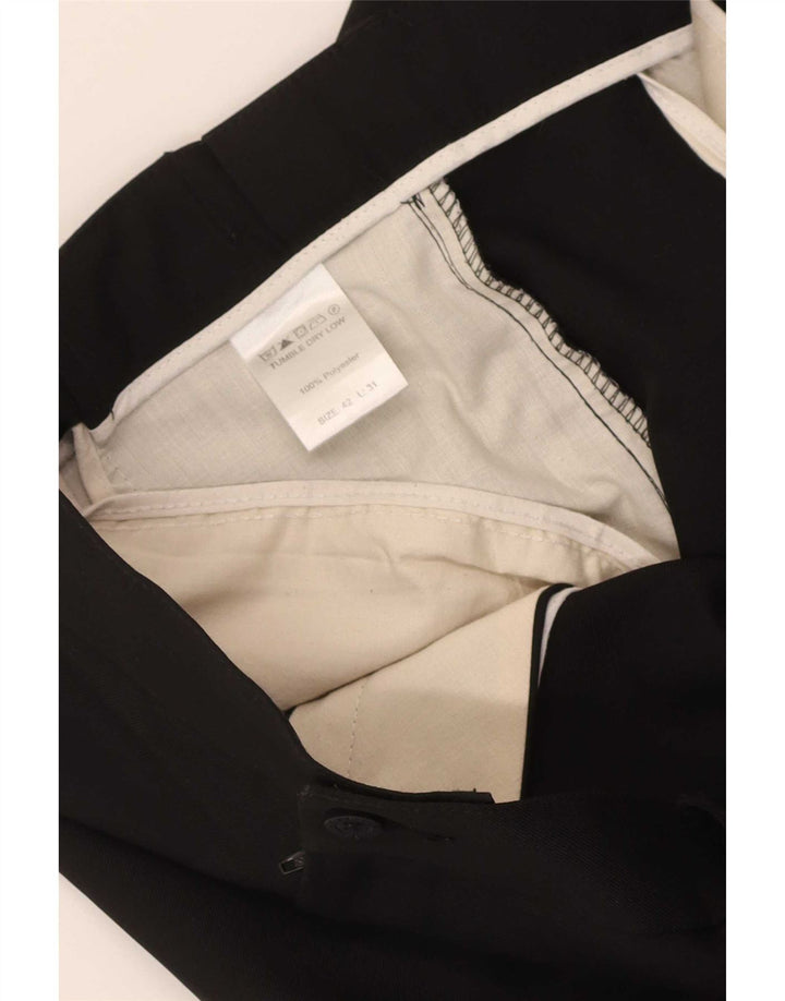 Pantaloni chino conici pentru bărbați Farah L42 L31 Poliester negru