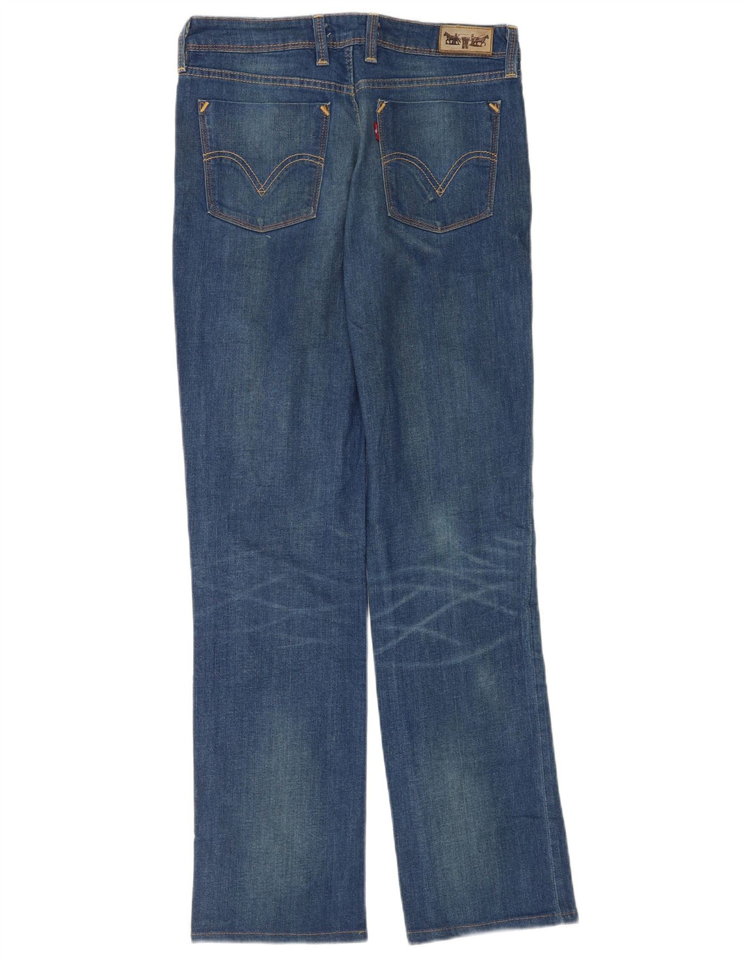 Blugi drepti pentru femei Levi's 627 W31 L34 Bumbac albastru