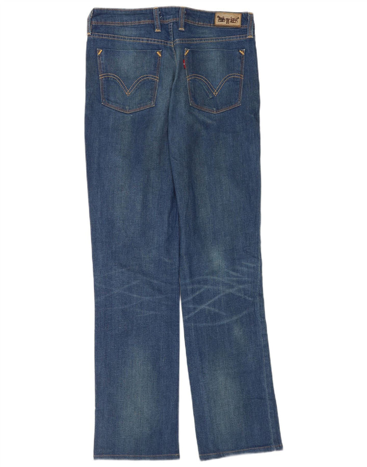 Blugi drepti pentru femei Levi's 627 W31 L34 Bumbac albastru