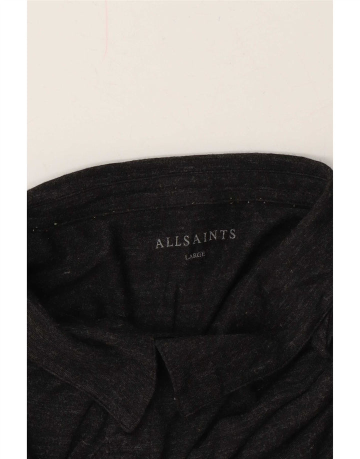 Tricou polo pentru bărbați All Saints, mare, gri pete