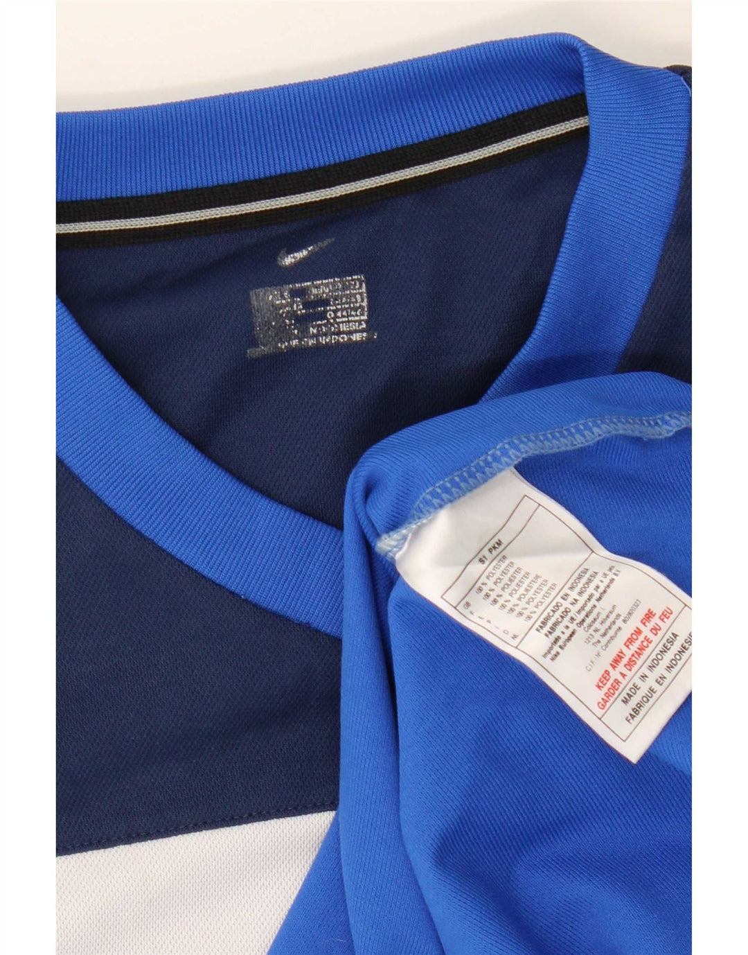 Tricou pentru bărbați Nike Top mic, albastru, poliester color bloc