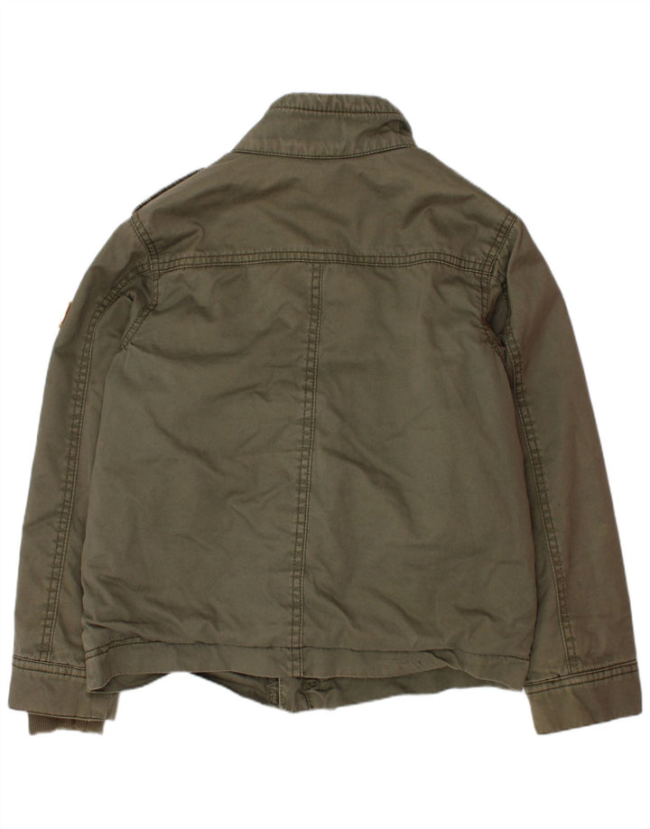 Jachetă militară Tommy Hilfiger pentru băieți 6-7 ani mic bumbac kaki