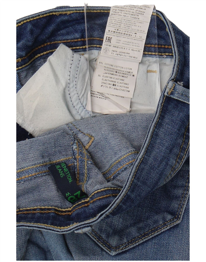 Blugi skinny pentru femei Benetton W28 L33 Bumbac albastru