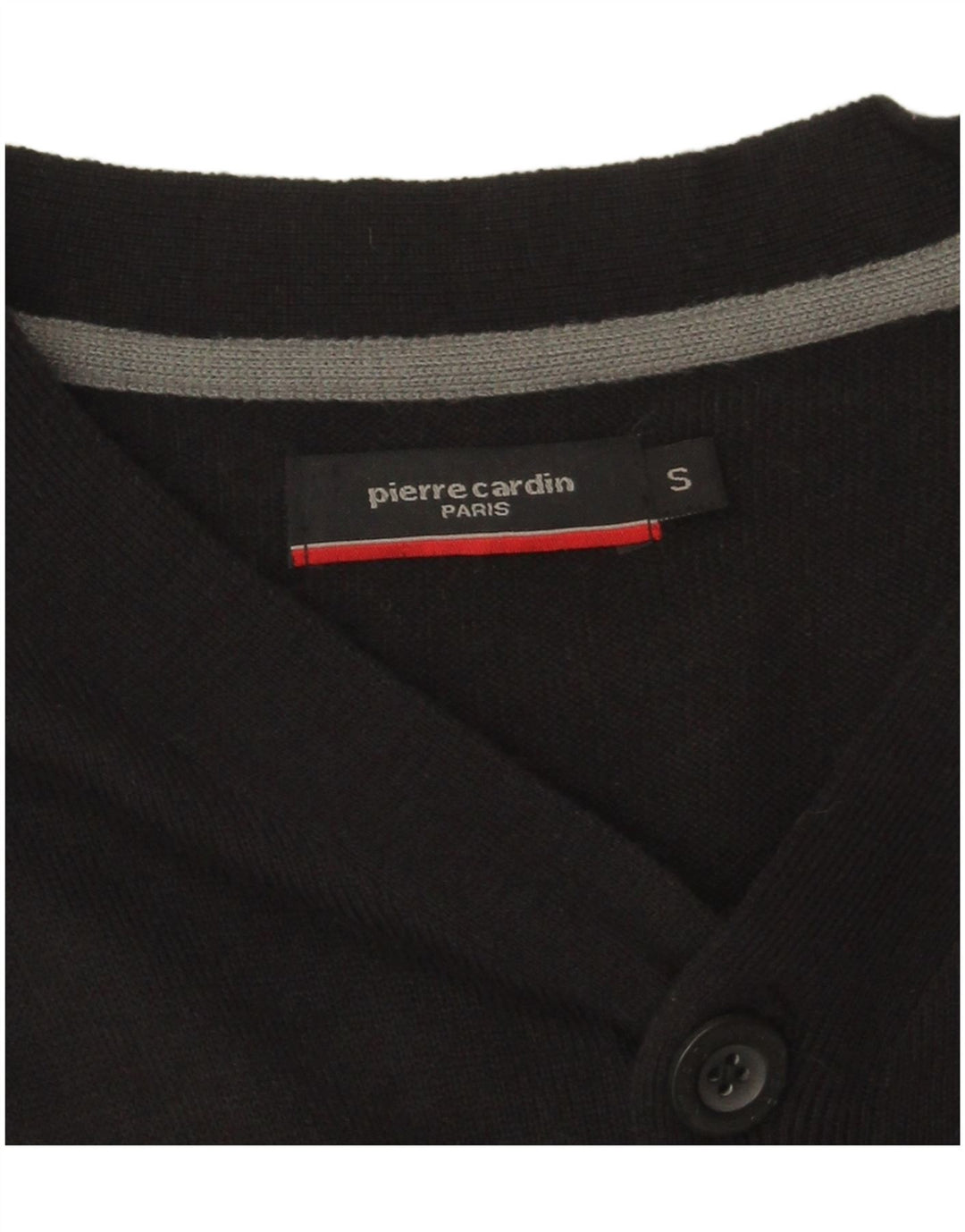 Pulover cardigan pentru bărbați Pierre Cardin, mic, negru, acrilic