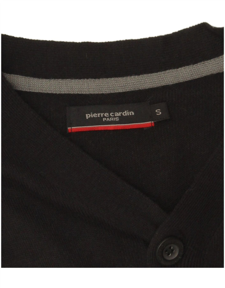 Pulover cardigan pentru bărbați Pierre Cardin, mic, negru, acrilic