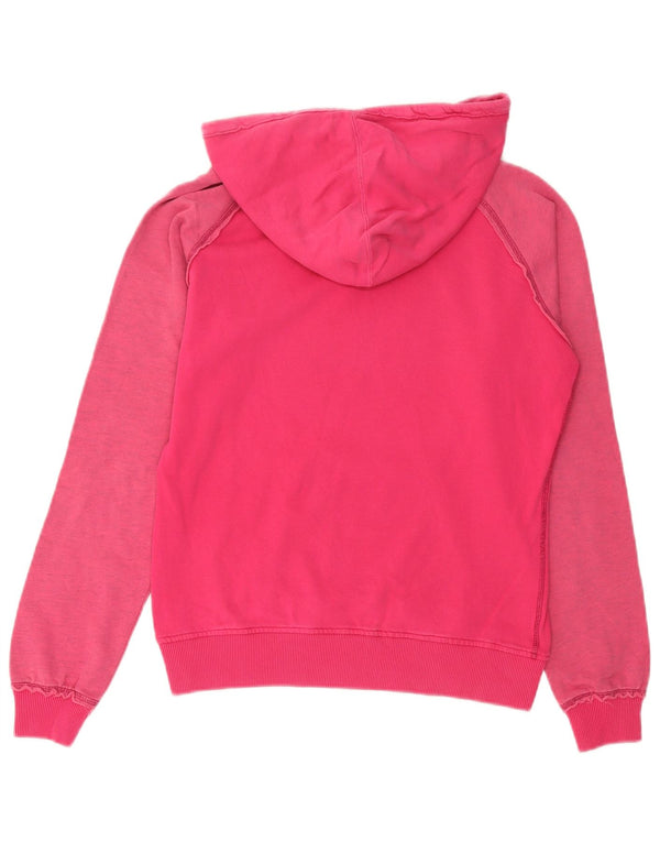 Pulover cu capota cu grafic pentru femei Champion UK 14 Roz mediu