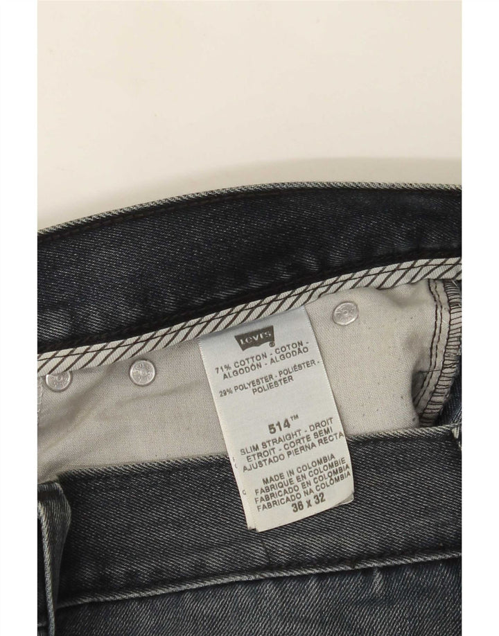 Blugi drepti pentru bărbați Levi's 514 W36 L29 Bumbac albastru