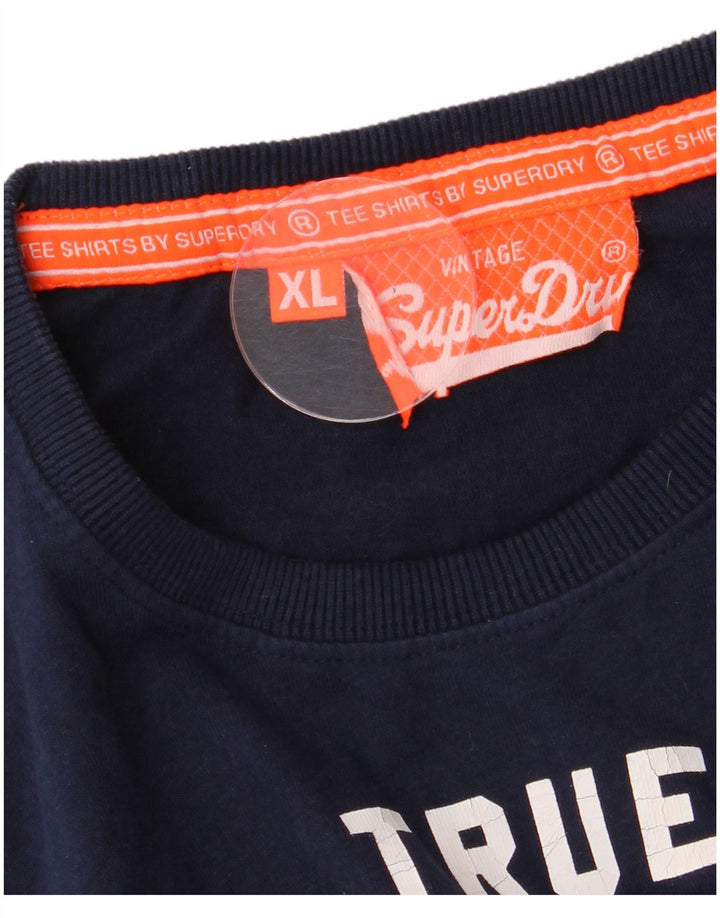 Tricou grafic pentru bărbați Superdry Top XL bleumarin