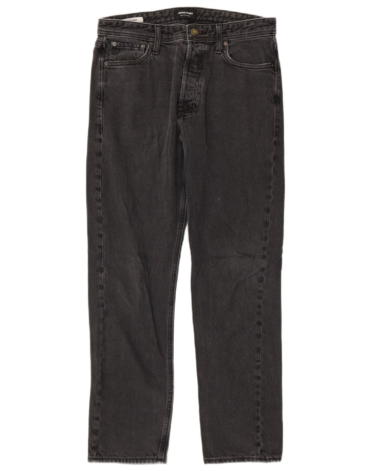 Blugi largi pentru bărbați Jack & Jones W30 L29 bumbac gri