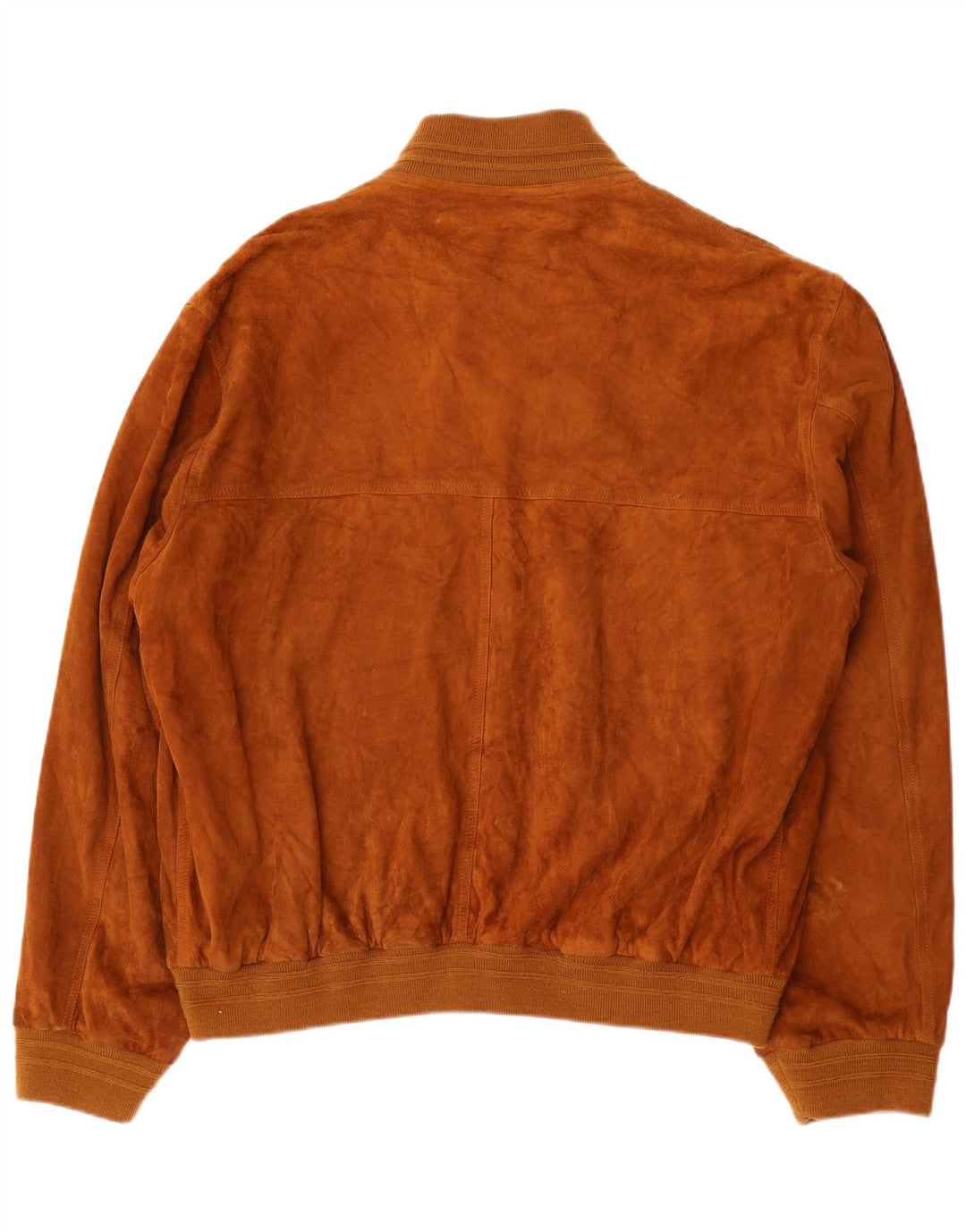 Jachetă Bomber Vintage pentru bărbați din piele intoarsa IT 56 3XL din piele maro