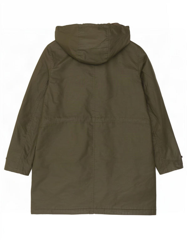 Jachetă pentru femei Marks & Spencer din bumbac cerat cu glugă, UK 12 Medium Khaki