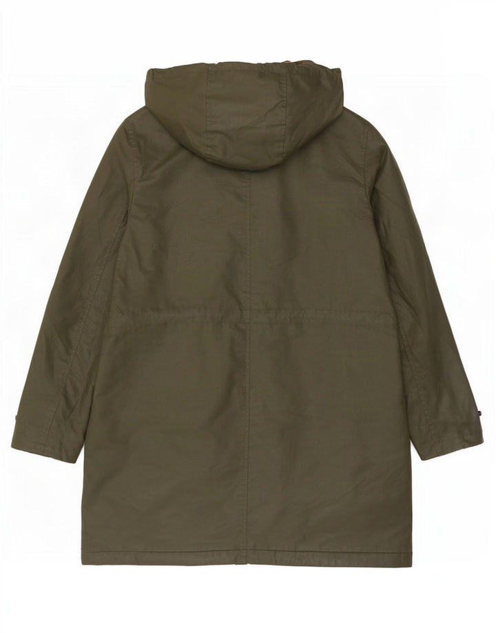 Jachetă pentru femei Marks & Spencer din bumbac cerat cu glugă, UK 12 Medium Khaki