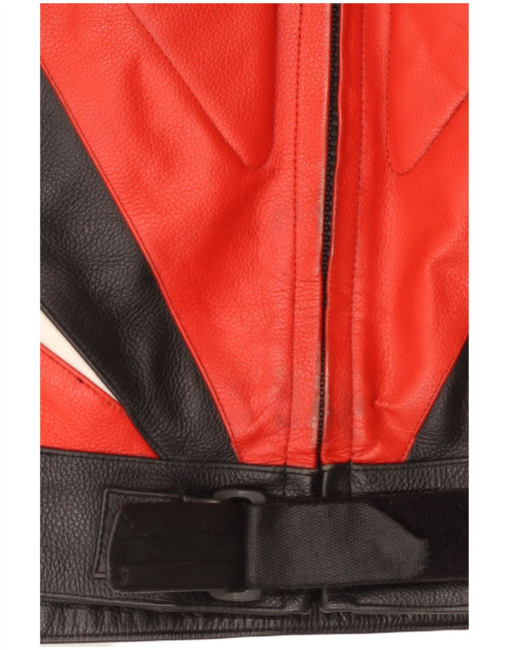 Jachetă vintage din piele pentru bărbați UK 40, mare, multicoloră