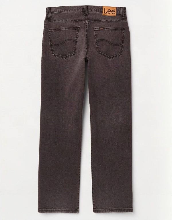 Blugi Lee Brooklyn Straight pentru bărbați W33 L31, bumbac negru