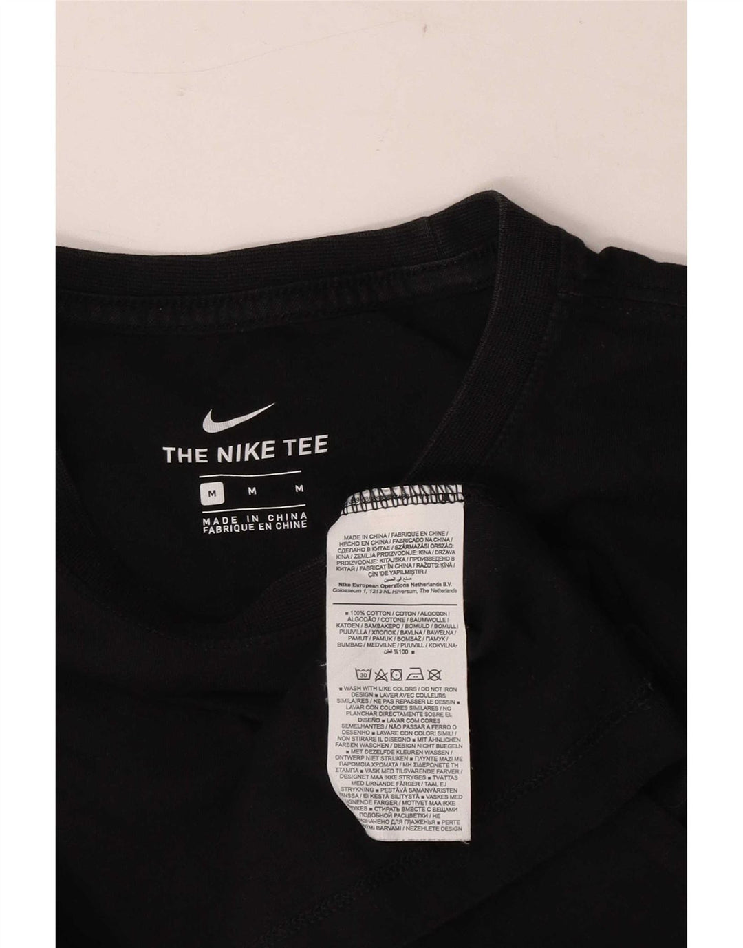 Tricou pentru bărbați Nike Top Mediu Negru Bumbac