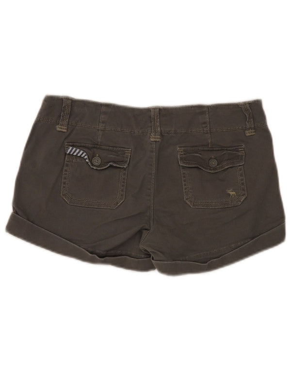 Pantaloni scurti chino Abercrombie & Fitch pentru femei US 2 XS W30 Kaki Bumbac