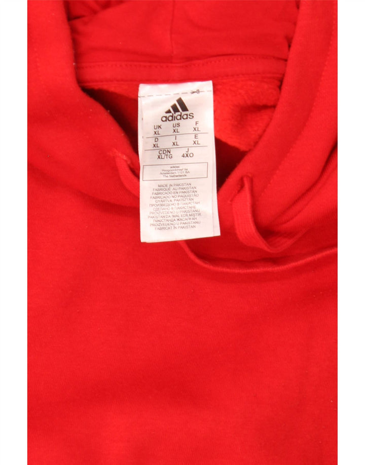 Pulover Adidas pentru bărbați XL poliester roșu