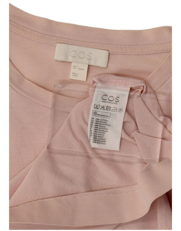 Tricou pentru bărbați Cos Top mic din bumbac roz