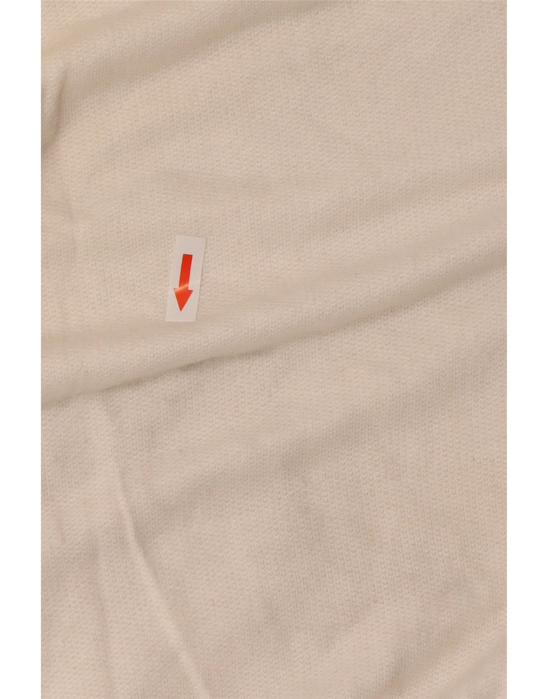 Hanorac vintage pentru femei cu gât cu nasturi Pulover IT 44 Medium White Colorblock