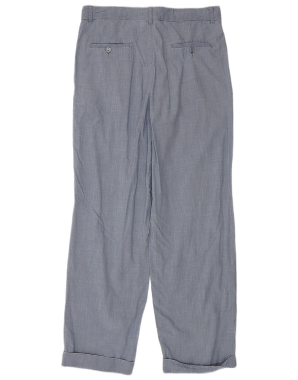 Max&Co. Pantaloni chino pentru femei UK 14 Large W32 L30 Blue Bumbac