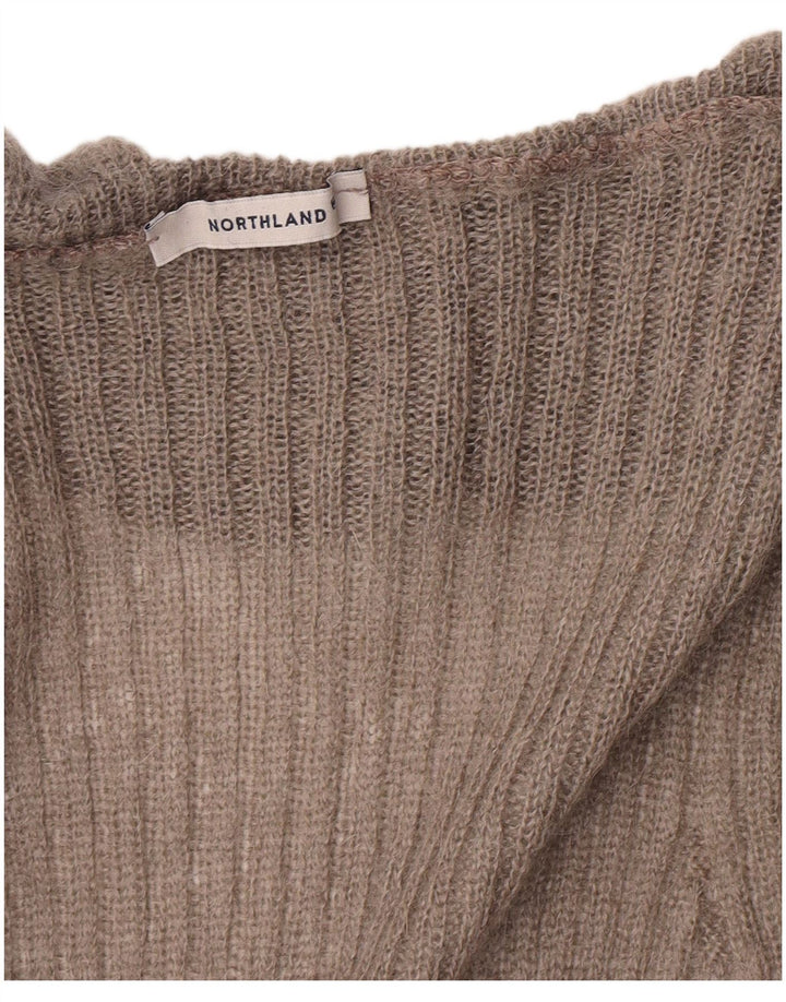 Pulover cardigan cu volane în față Northland pentru femei UK 8 mic gri