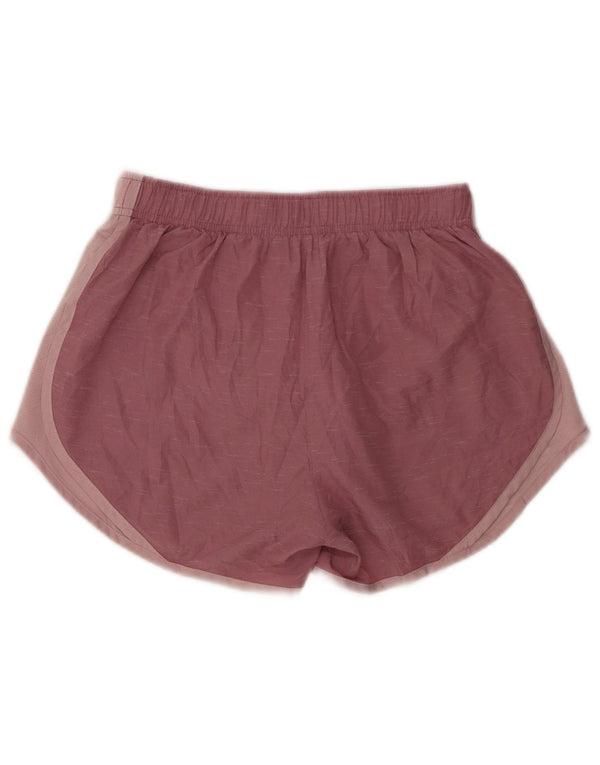 Pantaloni scurți sport Nike Dri Fit pentru femei UK 8 Small Pink Flecked Polyester