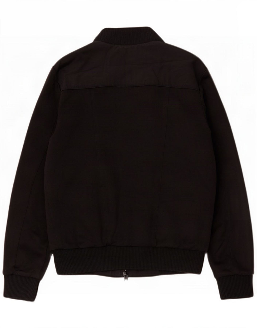 Zara Mens Bomber Jacket UK 40 Large Black Poliester
