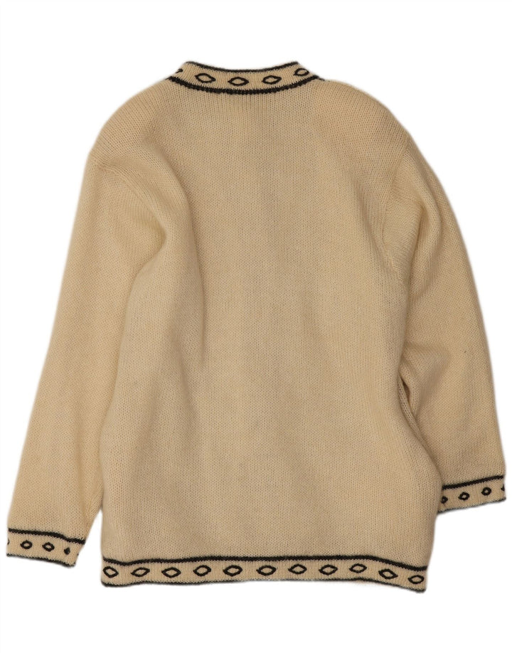 Pulover cardigan cu paragate pentru damă Affections, mărime unică, alb, floral