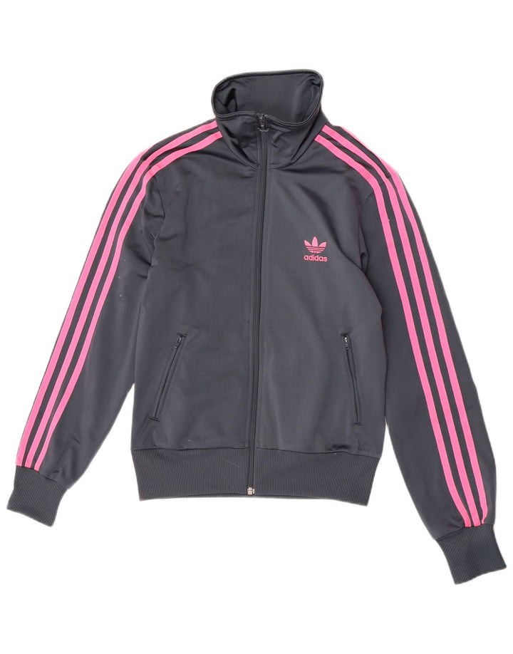 Jachetă de top pentru trening Adidas pentru femei EU 38 Poliester mic gri