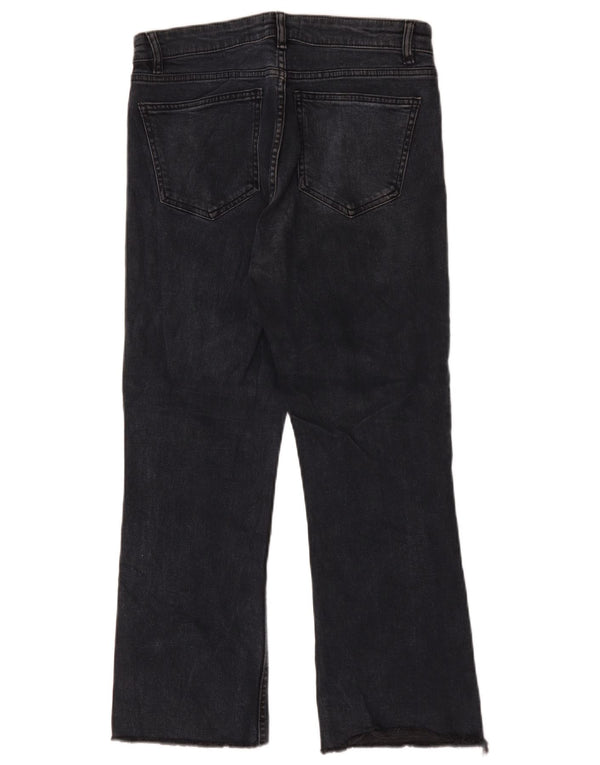 Blugi cu talie înaltă pentru femei Zara EU 40 Medium L30 L25 Negri
