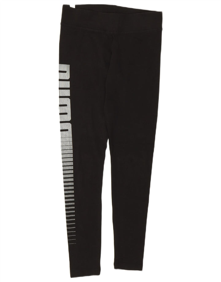 Leggings grafic Puma pentru femei UK 14, mare, negru, bumbac