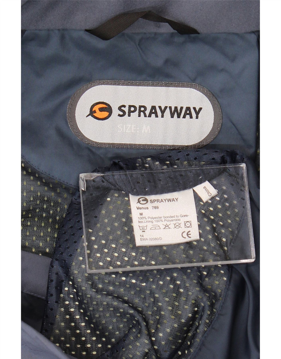 Sprayway Jachetă de ploaie cu glugă pentru femei UK 14 Poliester albastru mediu