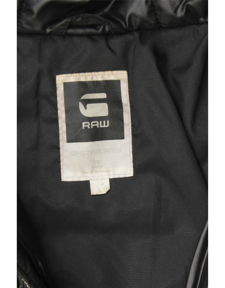 Jachetă căptușită cu glugă pentru femei G-STAR UK 16 Poliamidă neagră mare