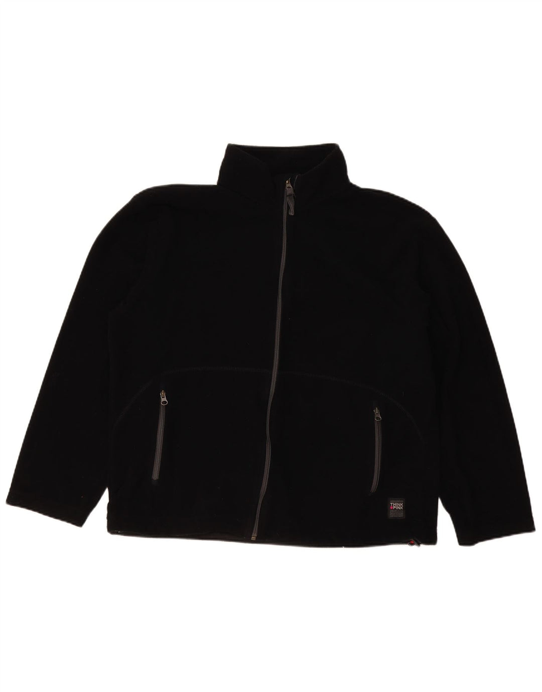 Jachetă pentru femei Think Pink Fleece UK 20 2XL Negru Poliester