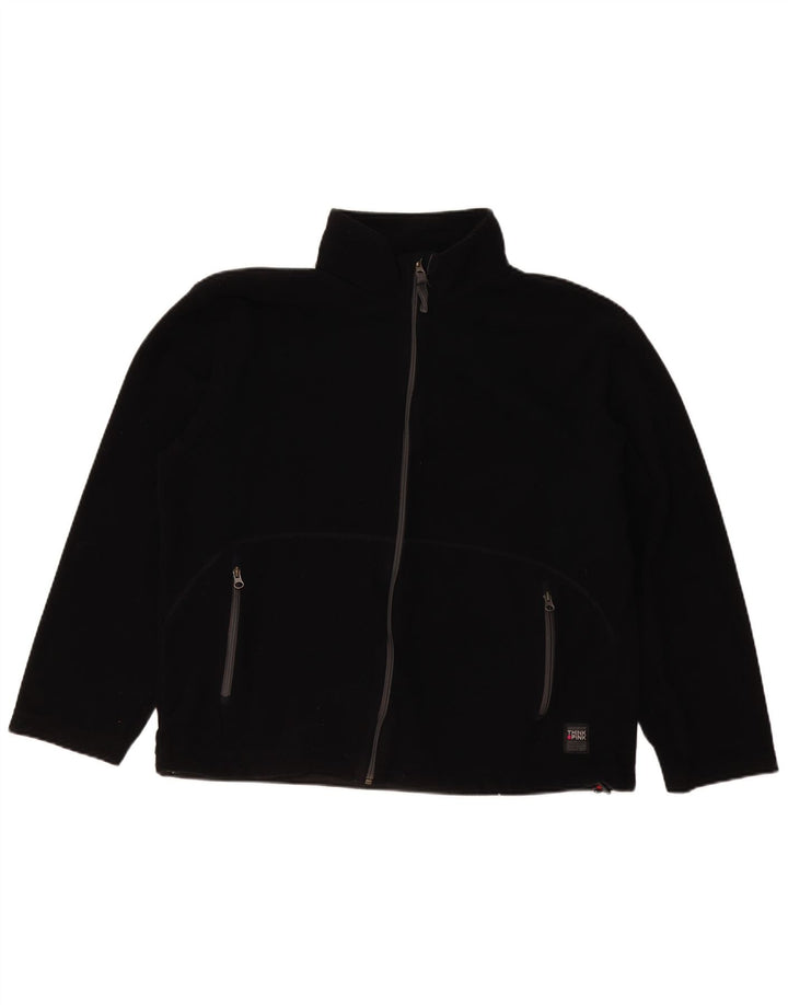 Jachetă pentru femei Think Pink Fleece UK 20 2XL Negru Poliester