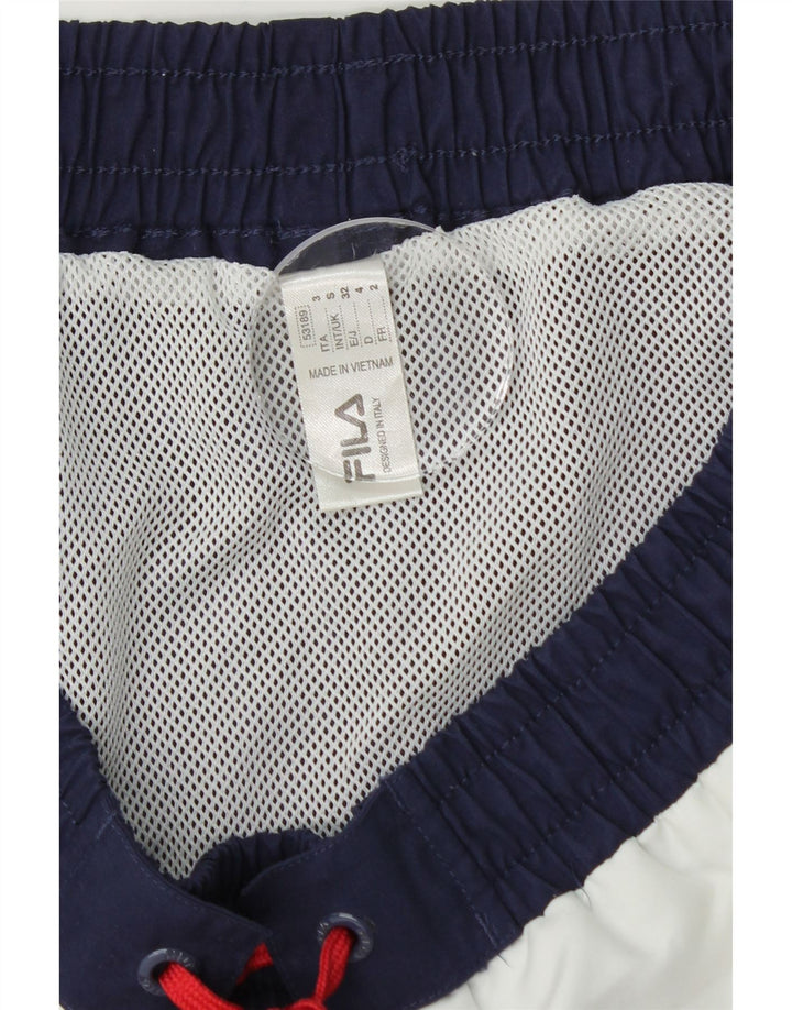 Pantaloni scurți de înot Fila pentru bărbați, mici, bleumarin, poliester color bloc